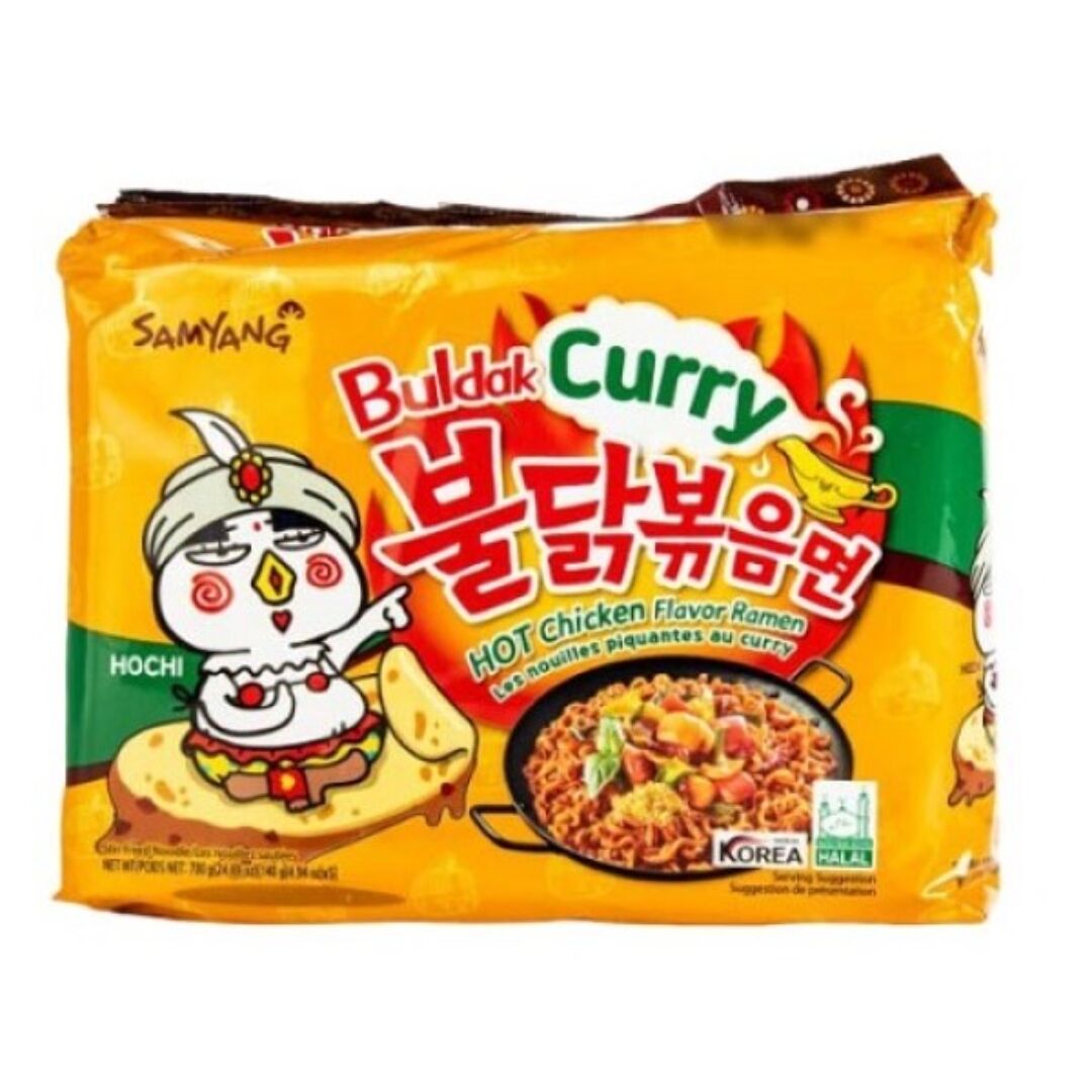 The Foods Snacks Noodles Samyang Buldak Hot Chicken Flavour Ramen Curry