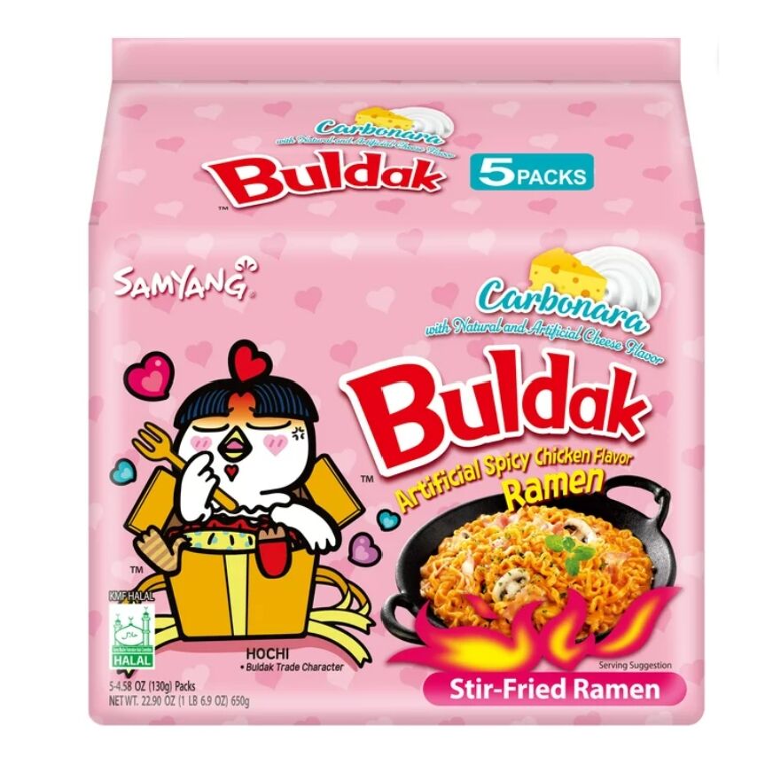 The Foods Snacks Noodles Samyang Carbo Hot Chicken Flavor