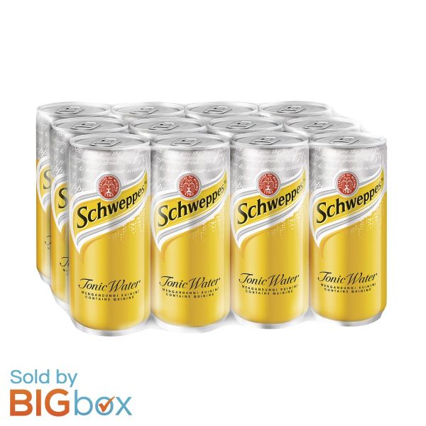Drinks & Beverages Schweppes Tonic Water Can 330ml x 12 [1 CARTON]