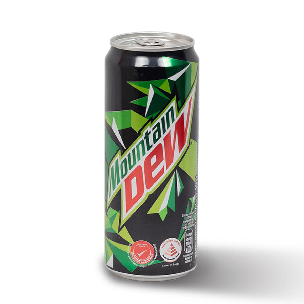 Drinks & Beverages Soft Drinks Mountain Dew Can 320 mL