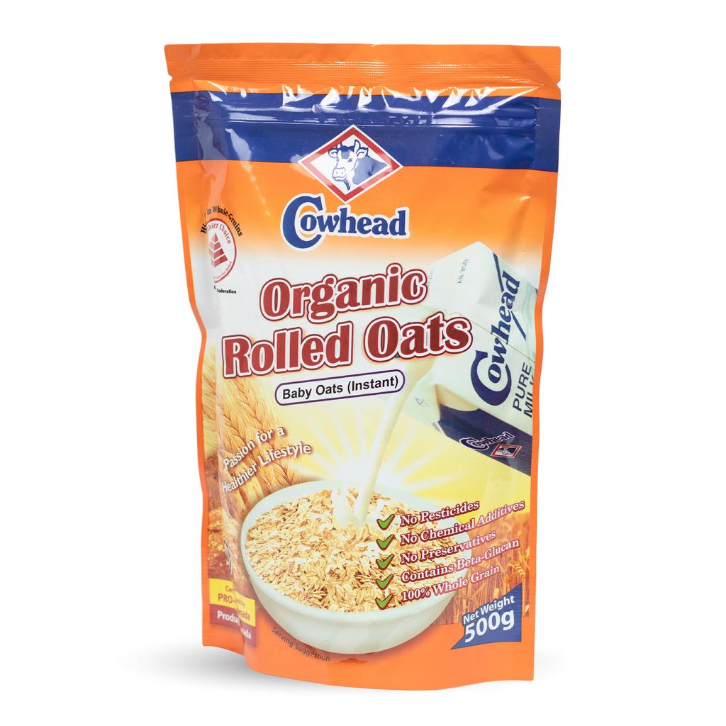 The Foods OATS & MUESLI Cowhead Organic Rolled Oats 500Gm