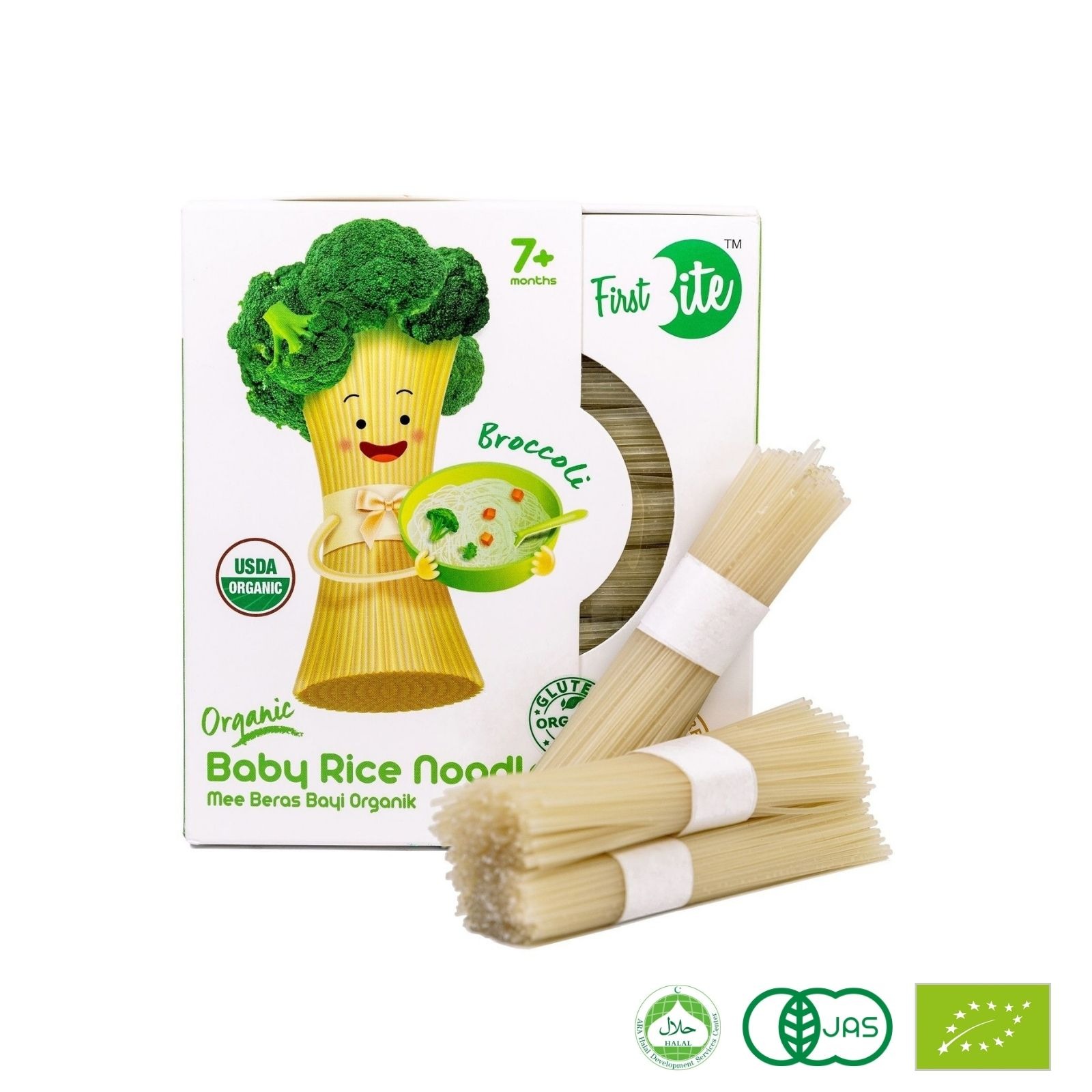 First Bite Organic Baby Rice Noodle (Broccoli)- 180g