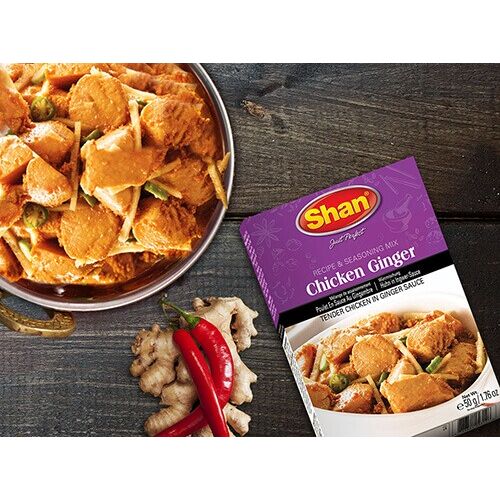 GROCERY & COOKING SPICES (মশলাপাতি) SHAN CHICKEN GINGER 50g